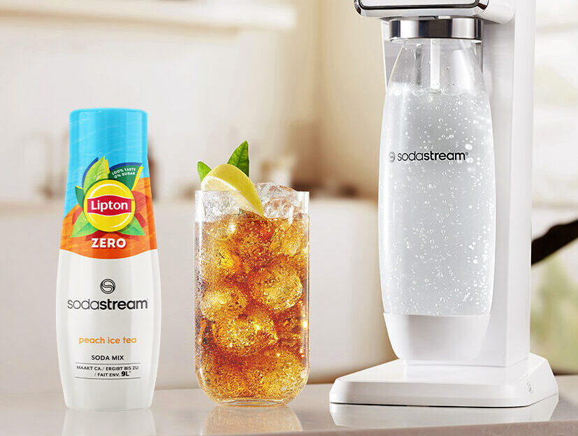 SodaStream lanceert suikervrije Lipton Ice Tea Peach Zero